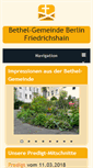 Mobile Screenshot of baptisten-friedrichshain.de